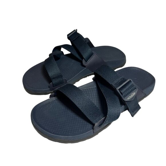Chaco Men's Lowdown Outdoor Slide Sandals Size 9 Navy - Picture 1 of 6